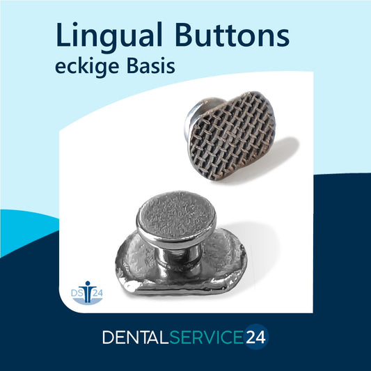 Metall Buttons (runde oder eckige Basis) Lingual Knöpfchen