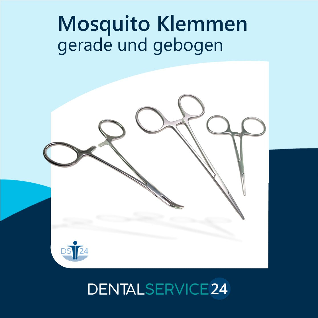 Mosquitoklemmen, gerade und gebogen