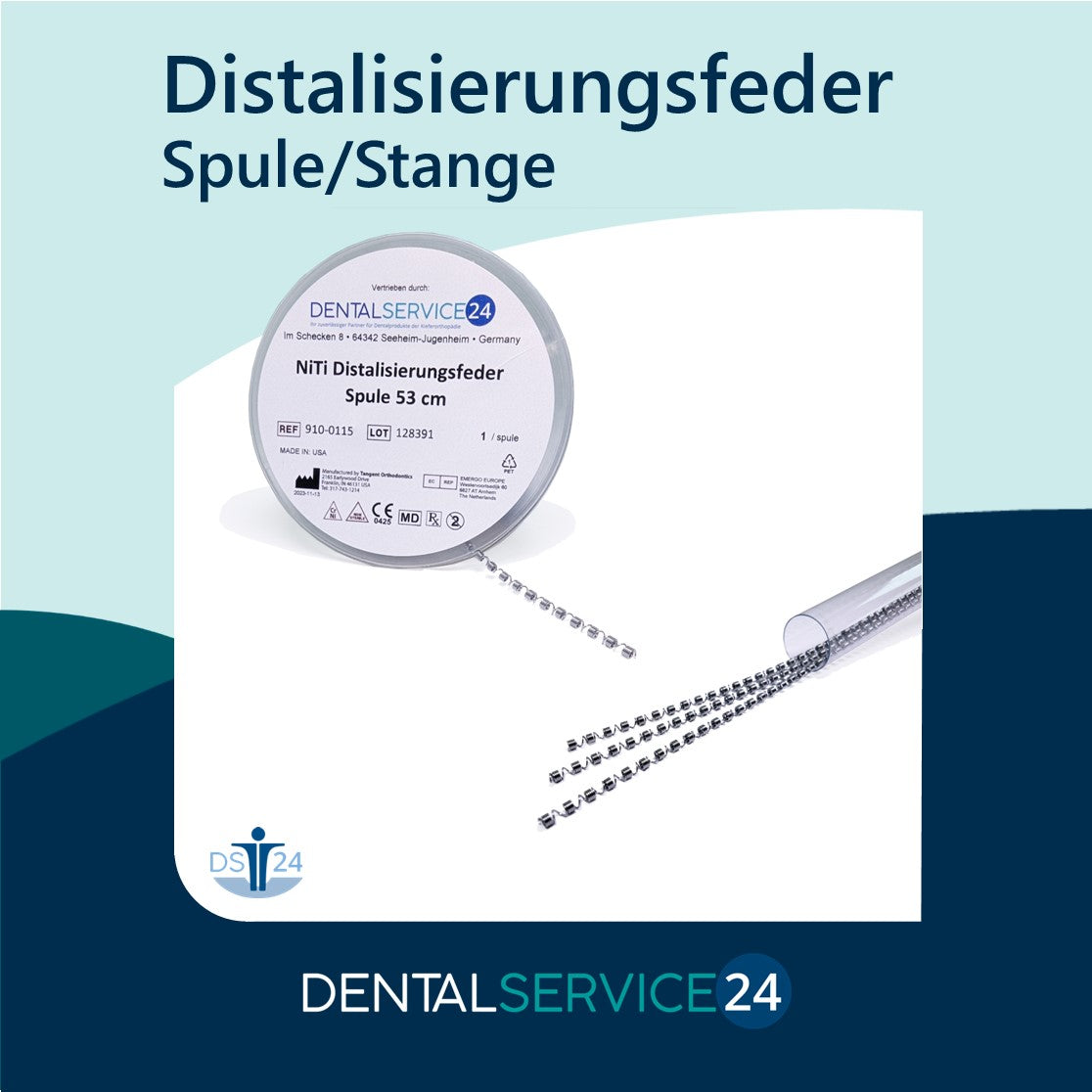 Nickel-Titanium Distalisierungsfeder