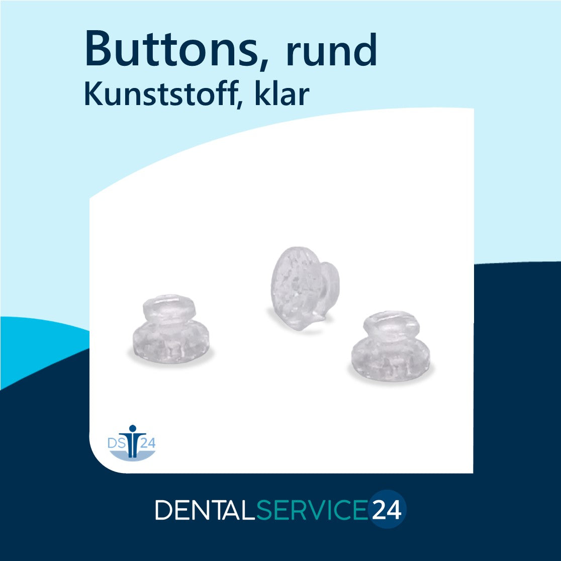 Multi Buttons aus Kunststoff rund