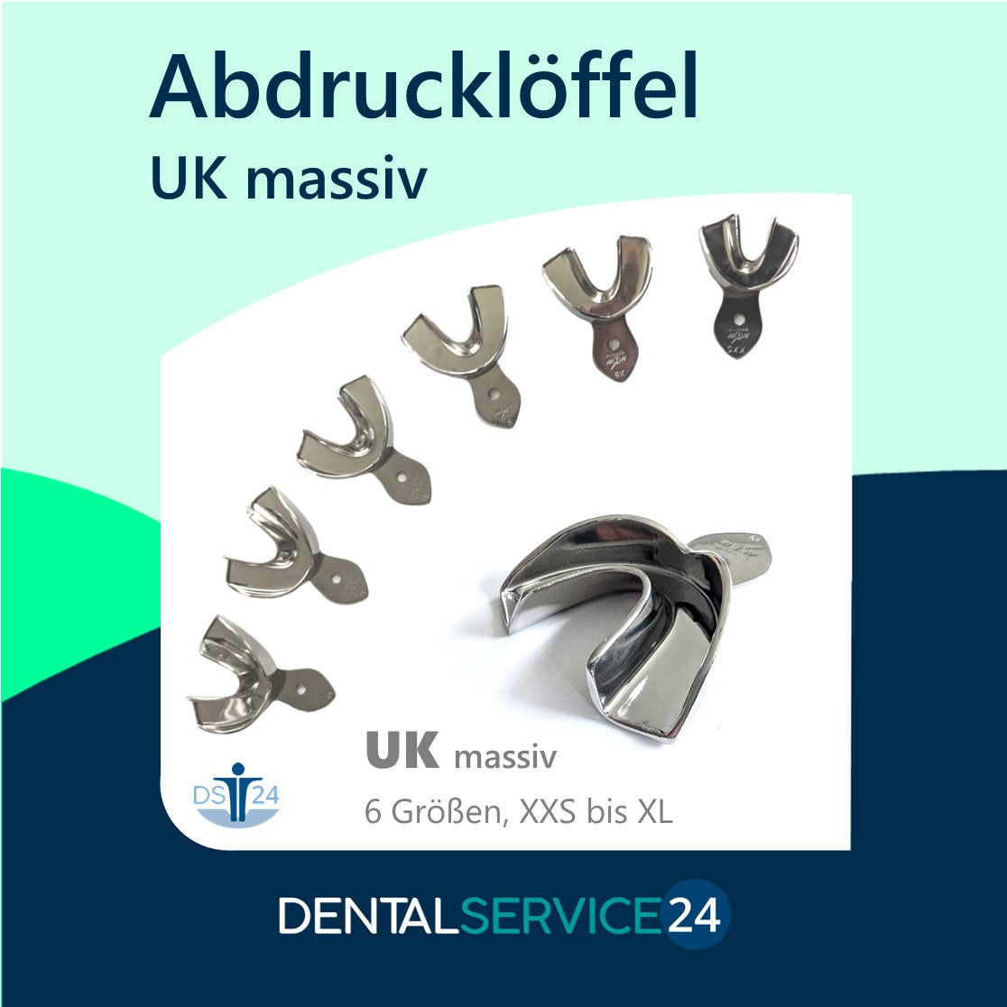 Abdrucklöffel | OK/UK | Metall | perforiert oder solide