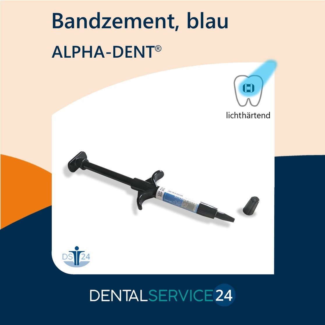 Bandzement blau lichthärtend 1 Spritze