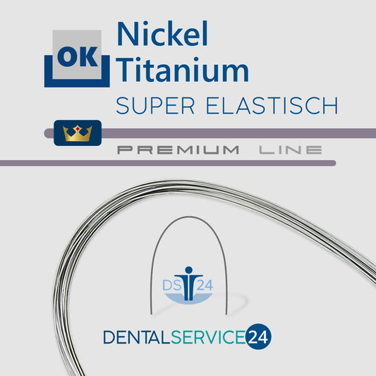 PREMIUM Nickel-Titanium Bögen | NiTi Bogen | SUPERELASTIC | VIERKANT | 10 Stück/Pack