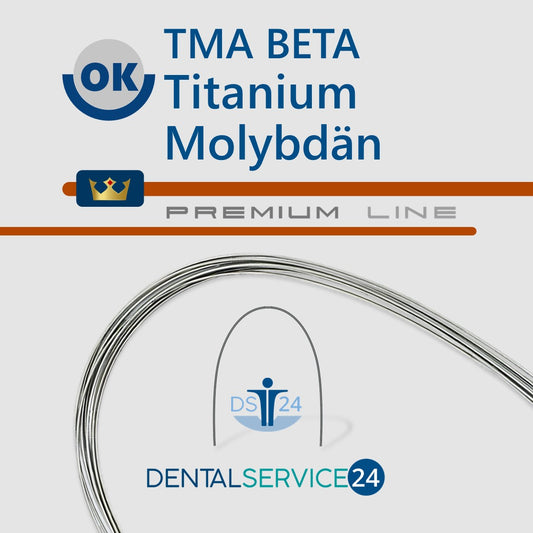 PREMIUM Titan Moly Bögen (TMA BETA) | RUND | Idealform I | 10 Stück/Pack