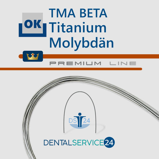 PREMIUM Titan Moly Bögen (TMA BETA) | VIERKANT | Idealform I | 10 Stück/Pack
