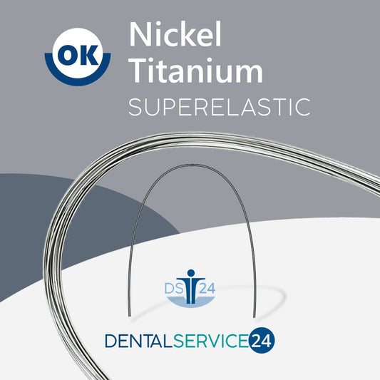 Nickel-Titanium Bögen | NiTi Bogen | SUPERELASTIC | RUND | 10 Stück/Pack