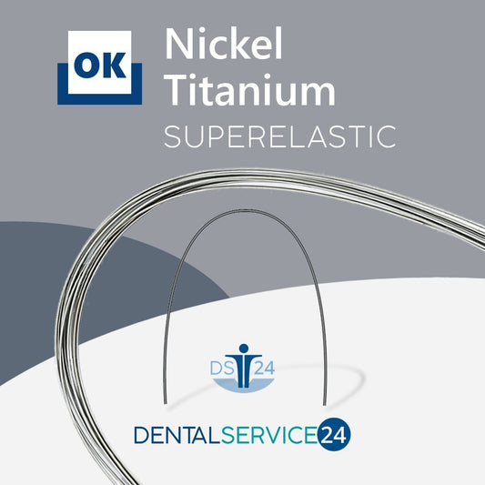 Nickel-Titanium Bögen | NiTi Bogen | SUPERELASTIC | VIERKANT | 10 Stück/Pack