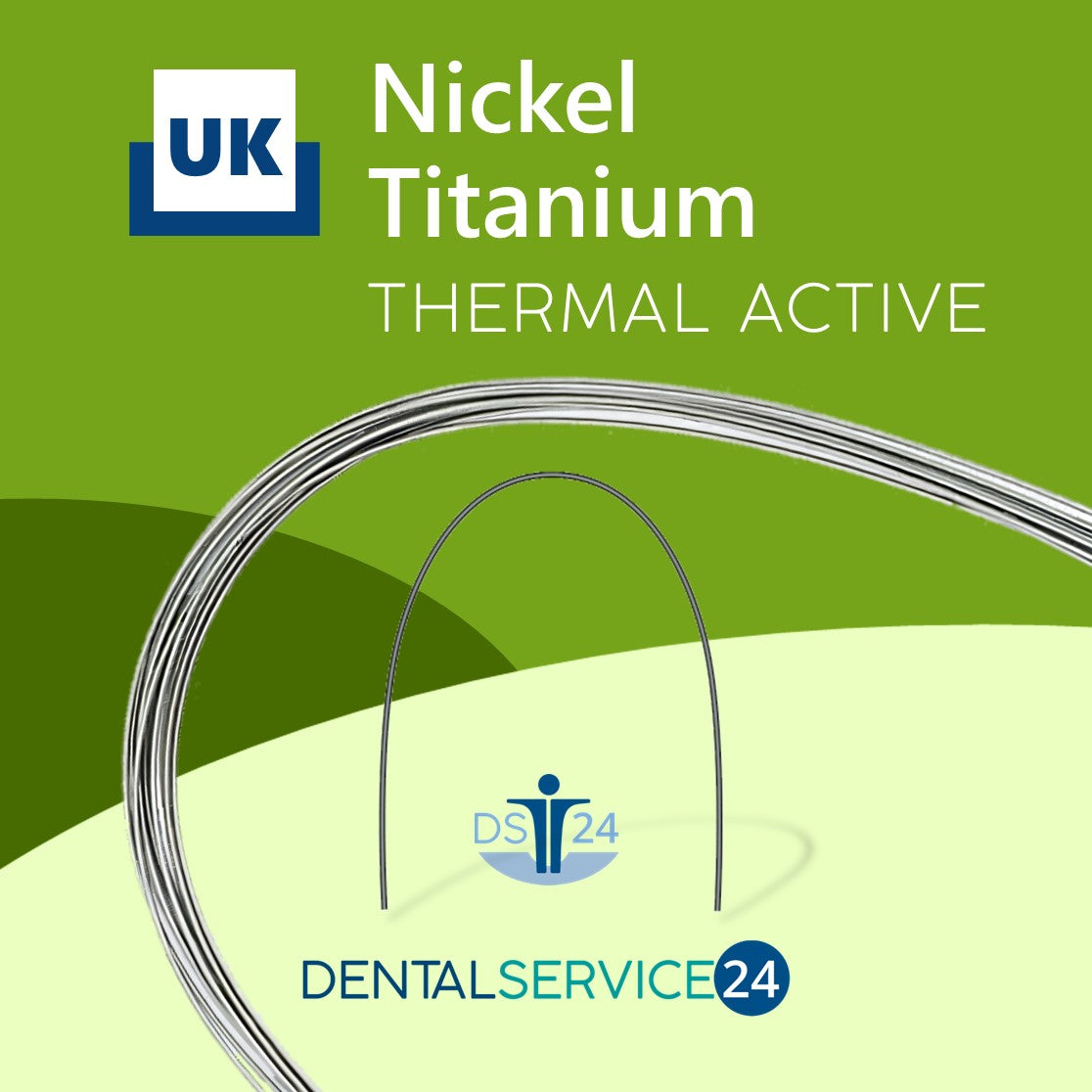 Nickel-Titanium Bögen | NiTi Bogen | THERMAL ACTIVE | VIERKANT | 10 Stück/Pack