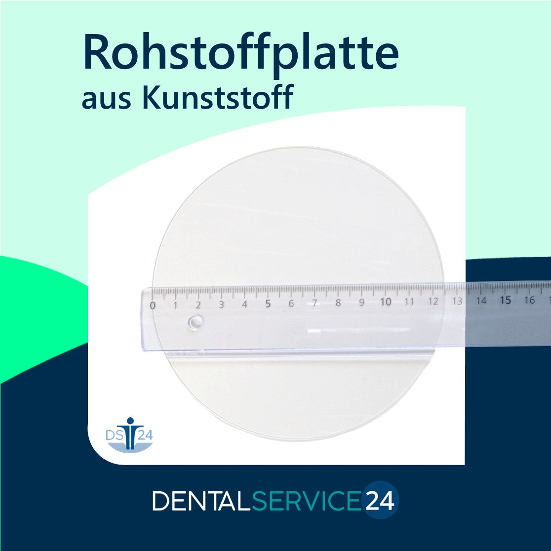 Rohstoffplatte aus Kunststoff zur Herstellung von Zahnschienen