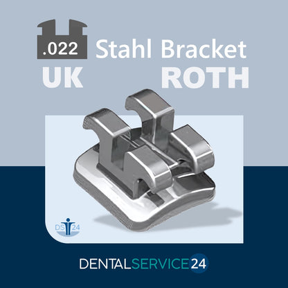 Nachfüll-Set einer Sorte Stahl-Brackets | ROTH | .018 .022 - OK/UK | 5 Stück/Pack