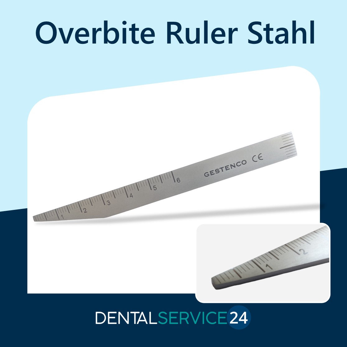 Overbite Ruler Stahl