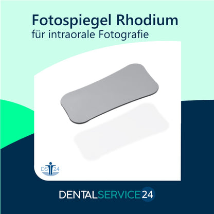 Fotospiegel Rhodium beschichtet