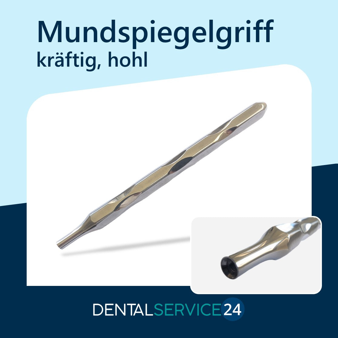 Spiegelgriff kräftig hohl