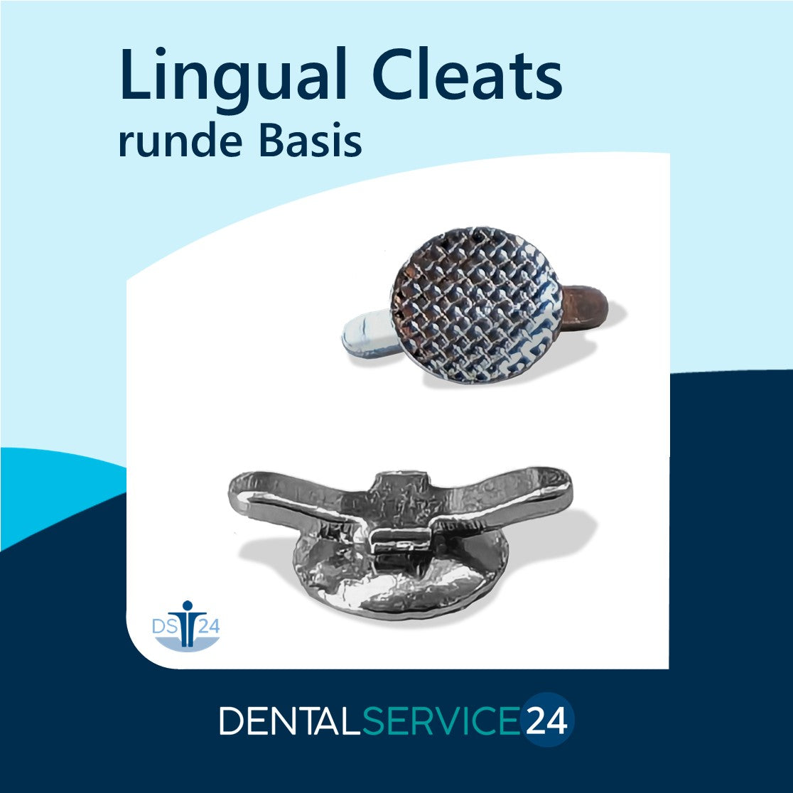 Bondable Lingual Cleats Metall (runde oder eckige Basis)