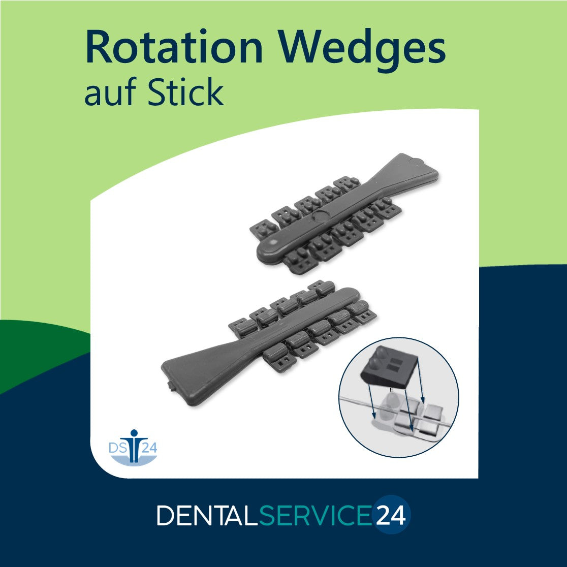 Rotation Keile (Rotation Wedges) in grau oder klar