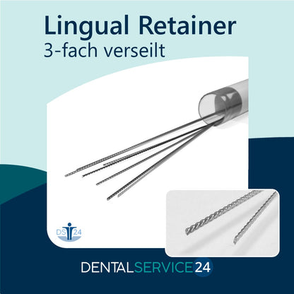 Lingual Retainer mehrfach verseilt, flach, bleitot