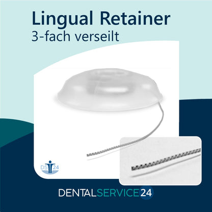 Lingual Retainer mehrfach verseilt, flach, bleitot