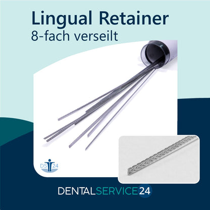 Lingual Retainer mehrfach verseilt, flach, bleitot