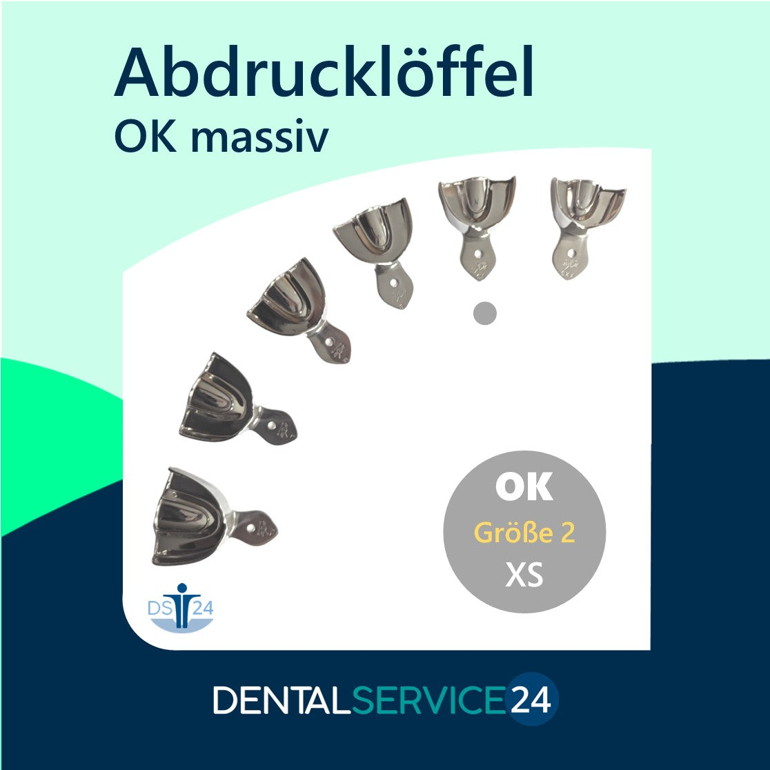 Abdrucklöffel | OK/UK | Metall | perforiert oder solide