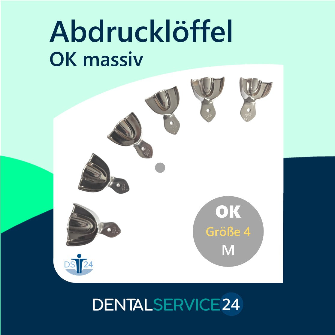 Abdrucklöffel | OK/UK | Metall | perforiert oder solide