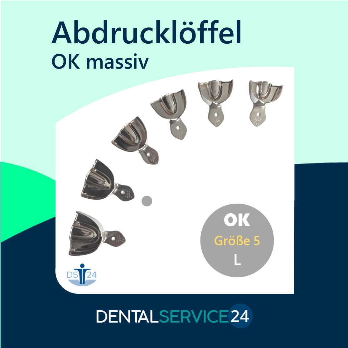 Abdrucklöffel | OK/UK | Metall | perforiert oder solide