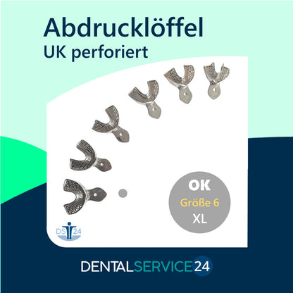 Abdrucklöffel | OK/UK | Metall | perforiert oder solide
