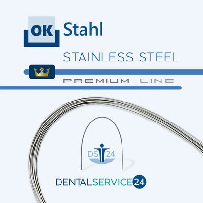 PREMIUM Stahl Bögen beschichtet | STAINLESS STEEL | VIERKANT| 10 Stück/Pack